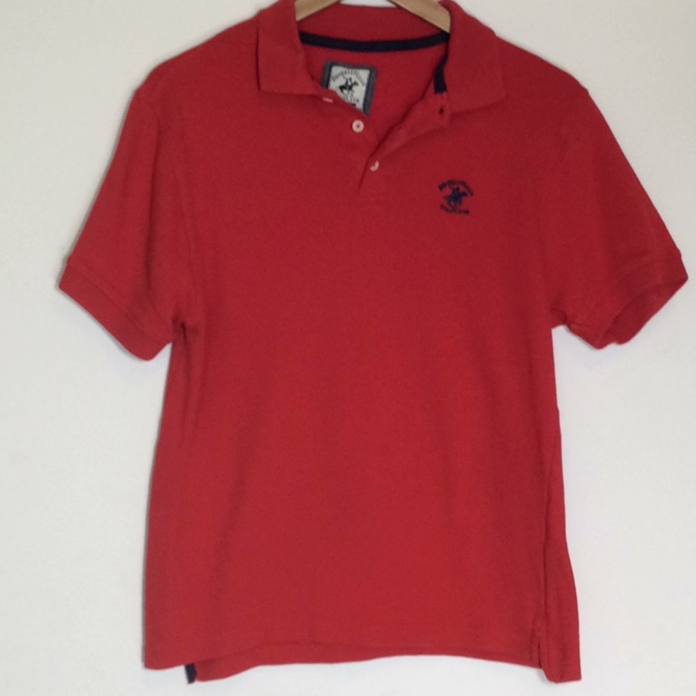 Beverly Hills Polo Club Modern Fit Red Shirt